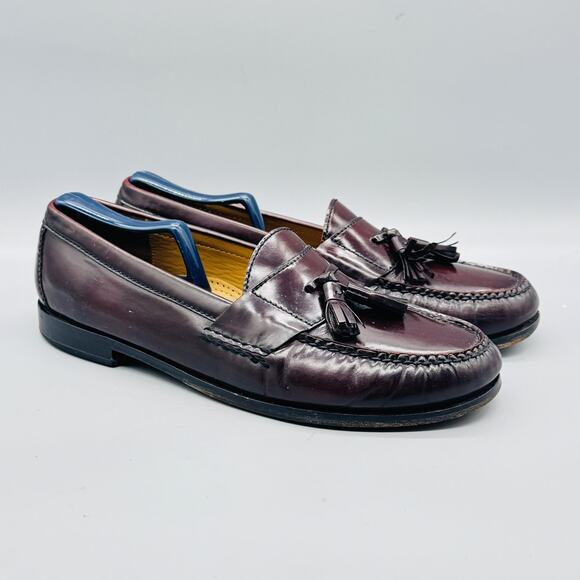 Cole Haan Shoes Mens 10 Brown Leather Tassel Loafers Slip On Moc Toe Dress main image 4